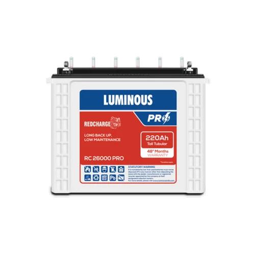 48 Months Warranty Tubular Inverter Battery (220 Ah, RC26000 PRO)