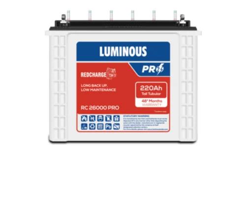 48 Months Warranty Tubular Inverter Battery (220 Ah, RC26000 PRO)